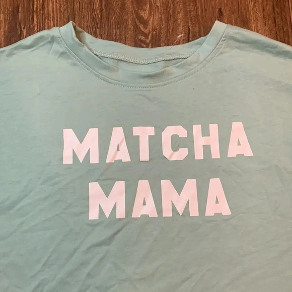 Matcha Mama Graphic Tee Green T-Shirt - Picture 2 of 7